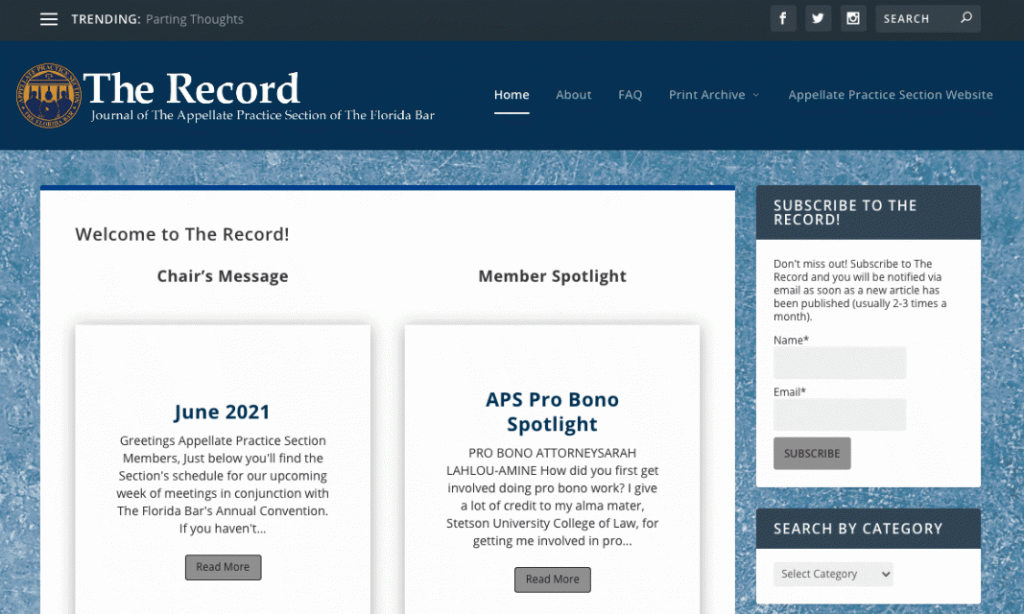 The Record Website